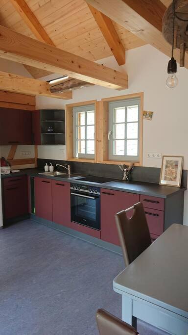 Mothsgut - moderne Ferienwohnung auf dem Bauernhof im Erzgebirge Oelsnitz  Exterior foto